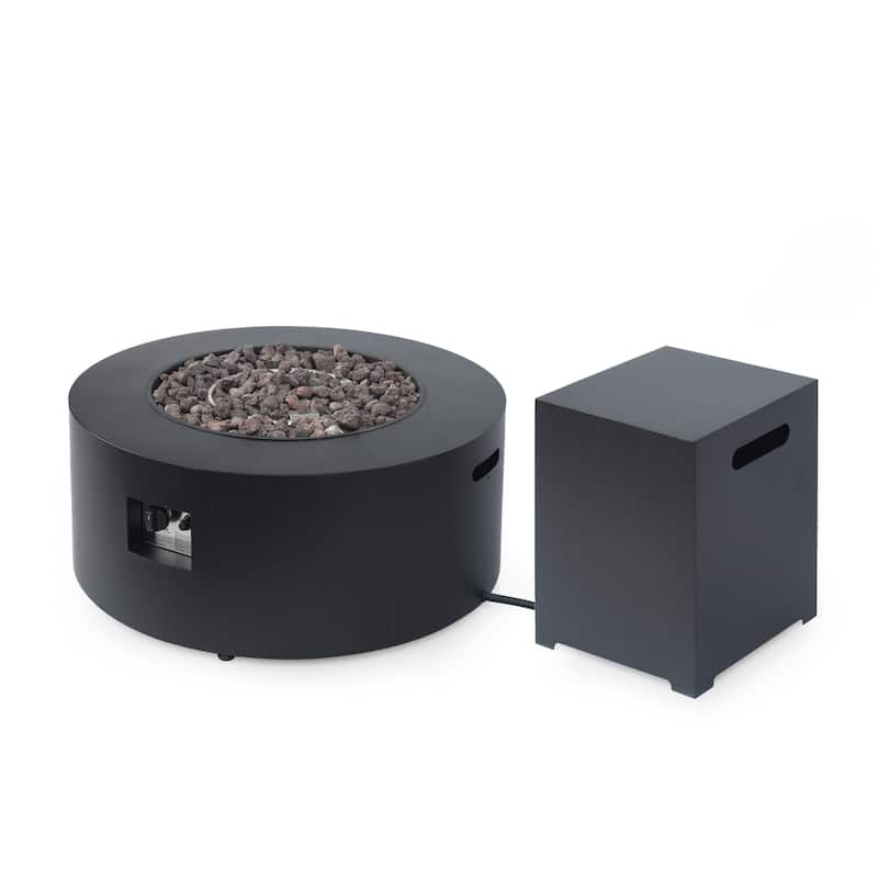 Wellington 32-inch Round Patio Fire Pit by Christopher Knight Home