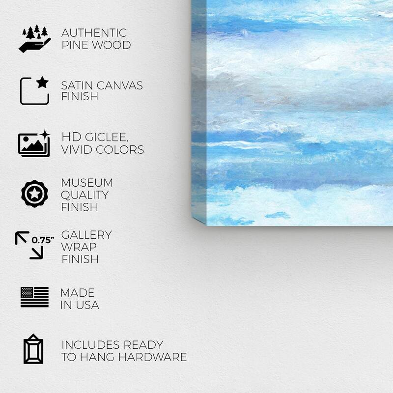 Wynwood Studio Canvas Nautical and Coastal Blue Journey Blue and Nautical & Coastal Wall Art Canvas Print