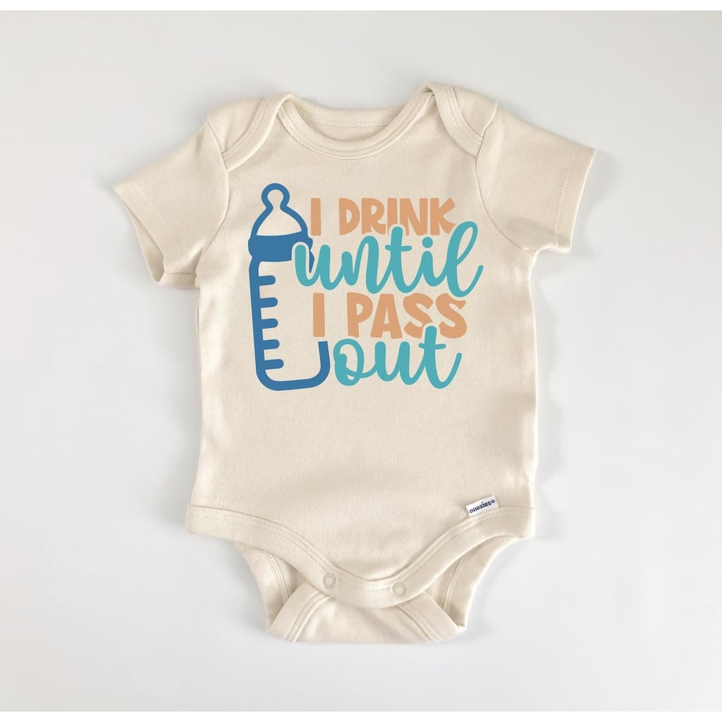 Milk Blue - Baby Boy Girl Clothes Infant Bodysuit Funny Cute Newborn