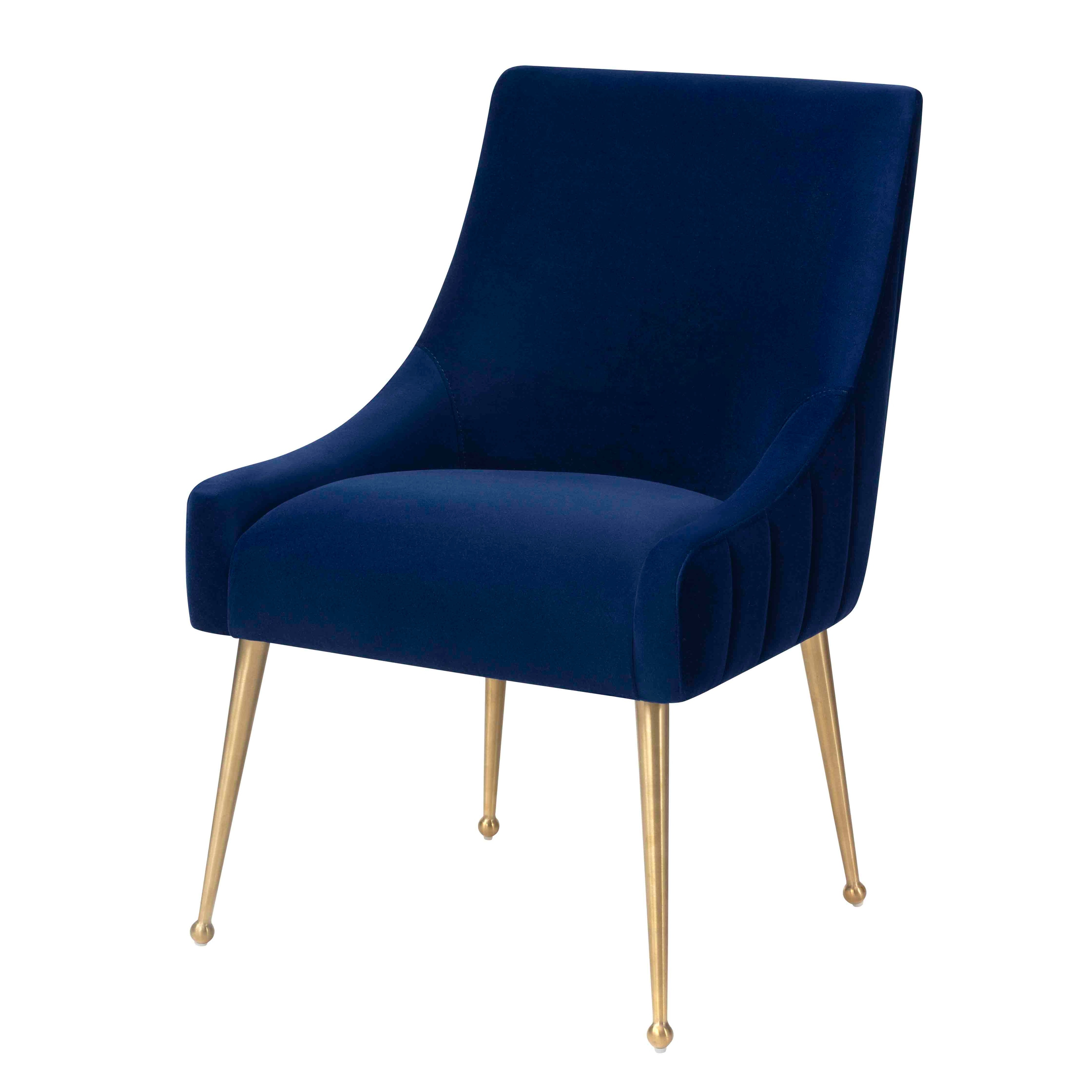 Irina Dining Chair Velvet Side Chair with Stainless Steel Leg