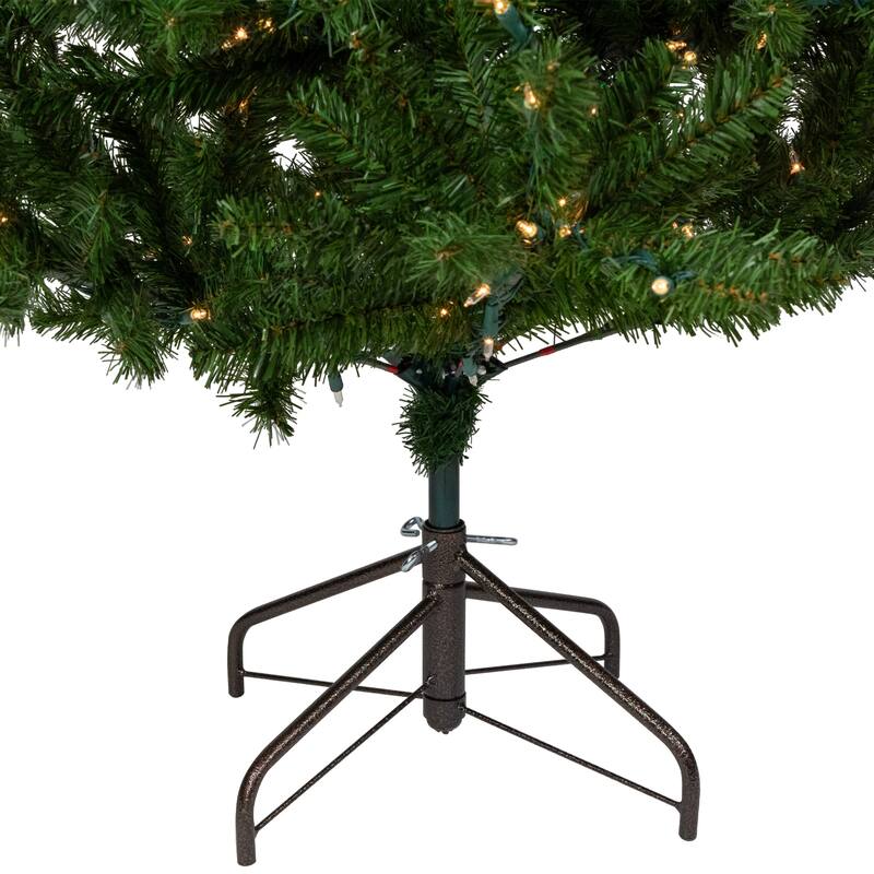 6' Pre-Lit Medium Balsam Pine Artificial Christmas Tree, Clear Lights - 6 Foot