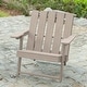 preview thumbnail 7 of 172, Shoreline Fully Assembled All-Weather HDPE Outdoor Folding Modern Adirondack Chair Sand