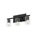 preview thumbnail 6 of 40, Hunter Kerrison Bathroom Vanity Wall Light, Damp Rated, Contemporary 21" - 3 Light - Natural Iron
