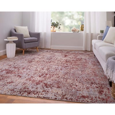 Grand Bazaar Breigh Machine Made Watercolor Modern Area Rug