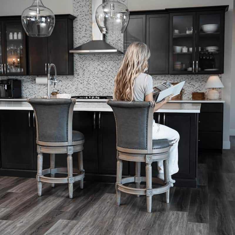 Maven Lane 26" Pullman Swivel Counter Height Kitchen Stool