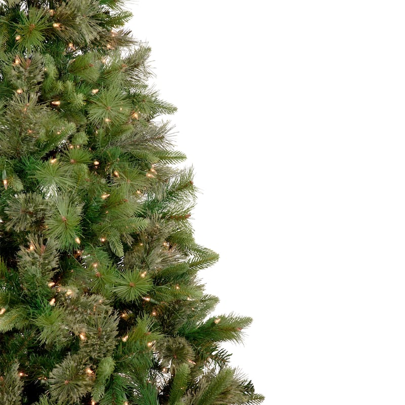 6.5' Kingston Cashmere Pine Artificial Christmas Tree, Clear Lights - 6.5 Foot