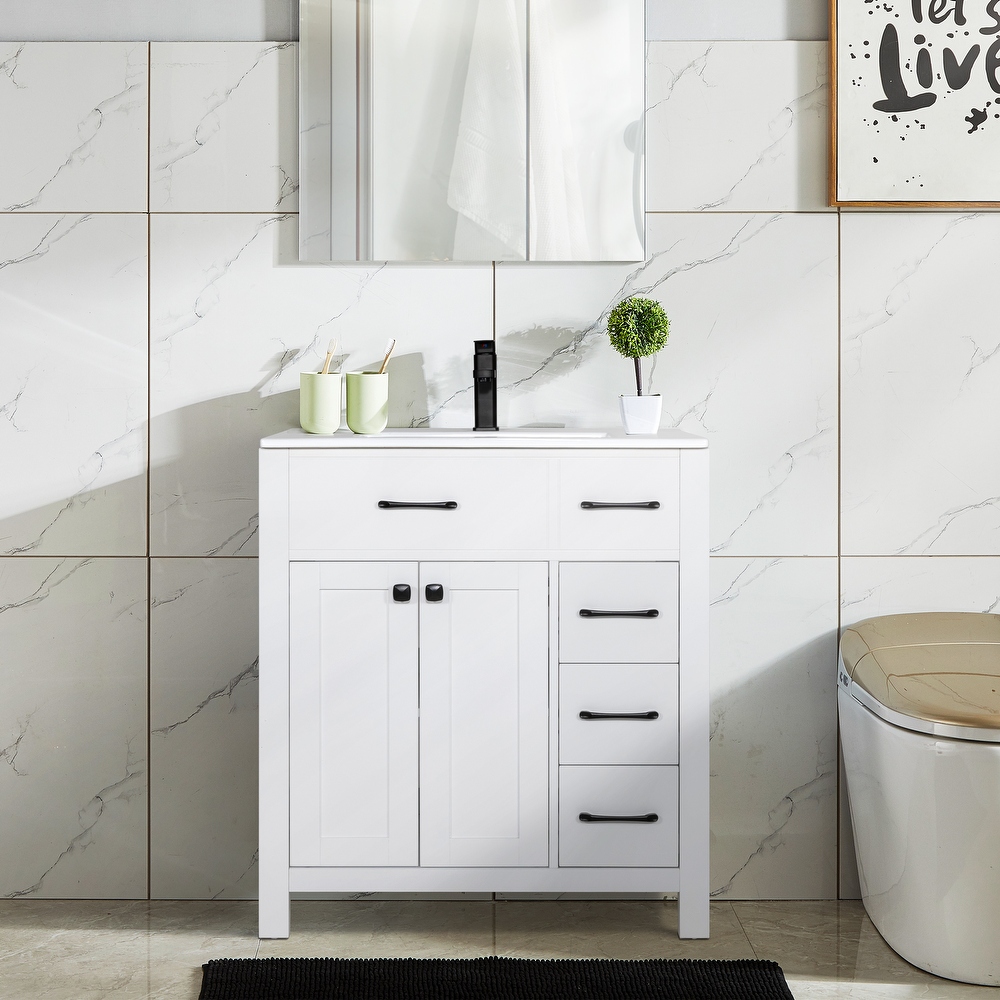 30 bathroom vanity outlet with vessel sink
