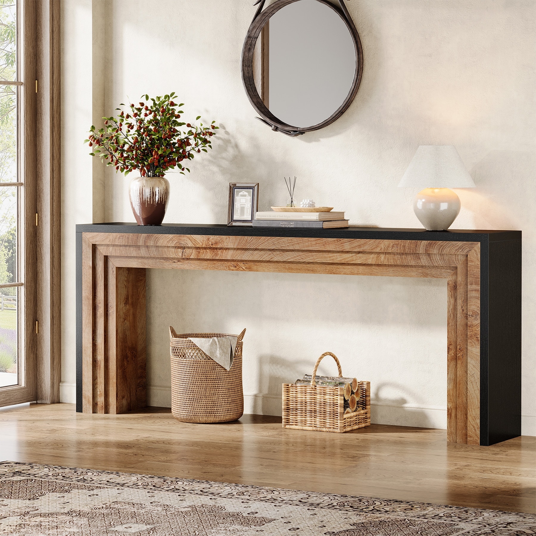70.9 Inches Long Farmhouse Console Table for Entryway Hallway
