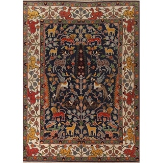 Wool Abstract Animal Pattern Rug Animal Pictorial Ziegler Area Rug Handmade Wool Carpet - 9'0