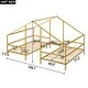preview thumbnail 3 of 22, Two Twin Solid Metal Bed Frame with Built-in Table,Platform Bed or Daybed