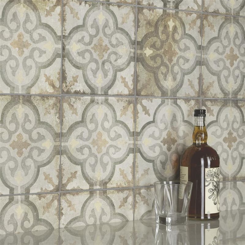 Merola Tile D'Anticatto Decor Palazzo 8-3/4" x 8-3/4" Porcelain Floor and Wall Tile