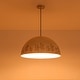 preview thumbnail 12 of 12, European Artisanal Antique Gold Patina Iron Oversized Dome Pendant