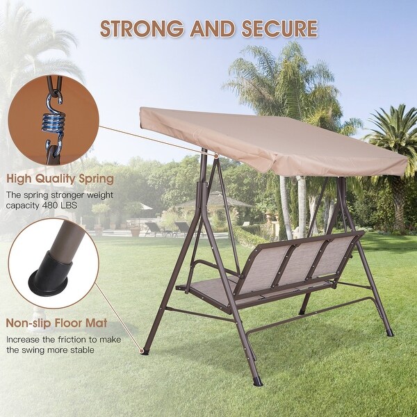 Outdoor steel swing chair outlet