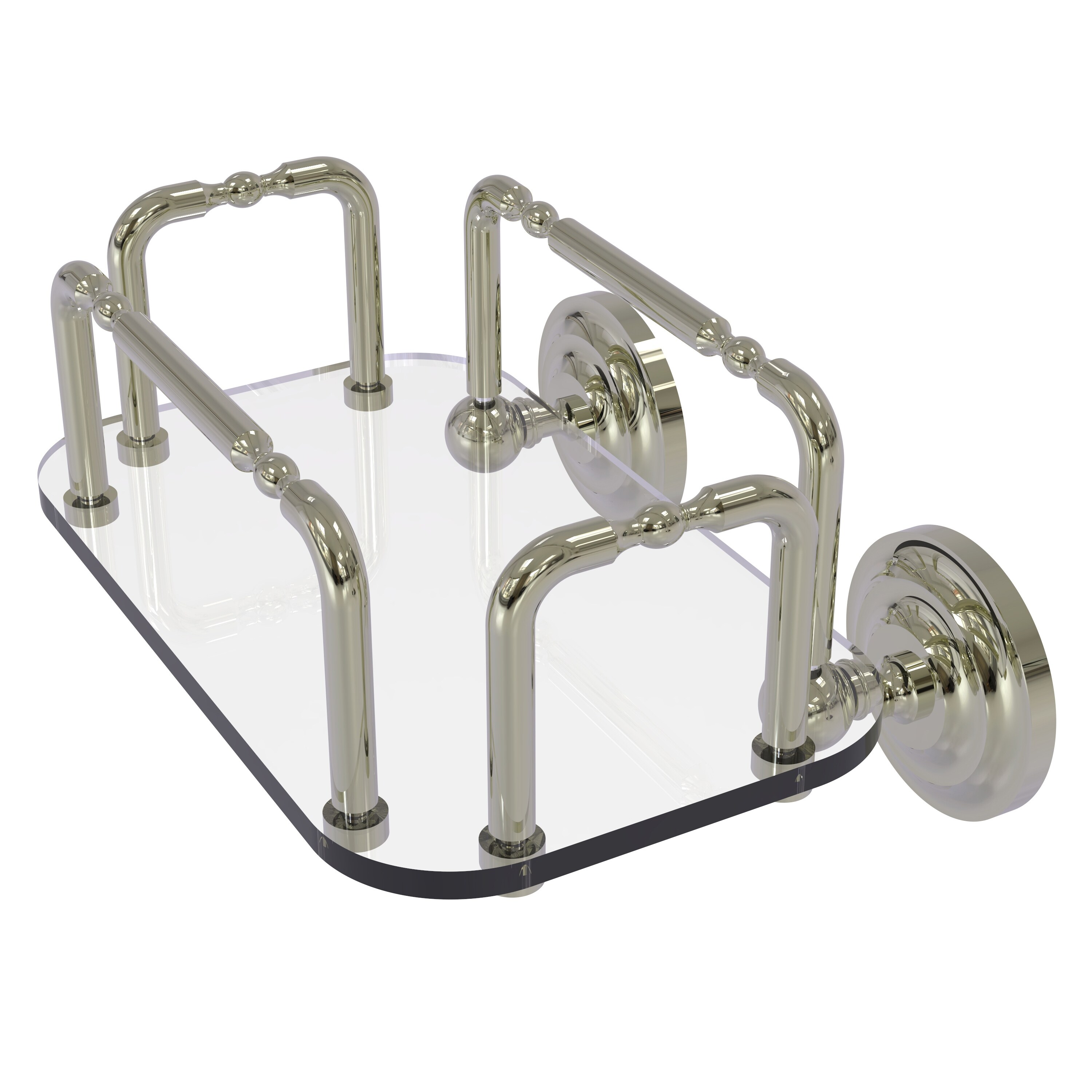 Shop Allied Brass Que New Wall Mounted Guest Towel Holder On