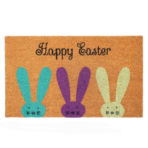 Calloway Mills Easter Bunnies Doormat, 17" x 29" - 17 x 29 in
