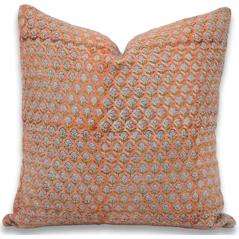 Decorative Block print Couch pillow Cover - Tarangini