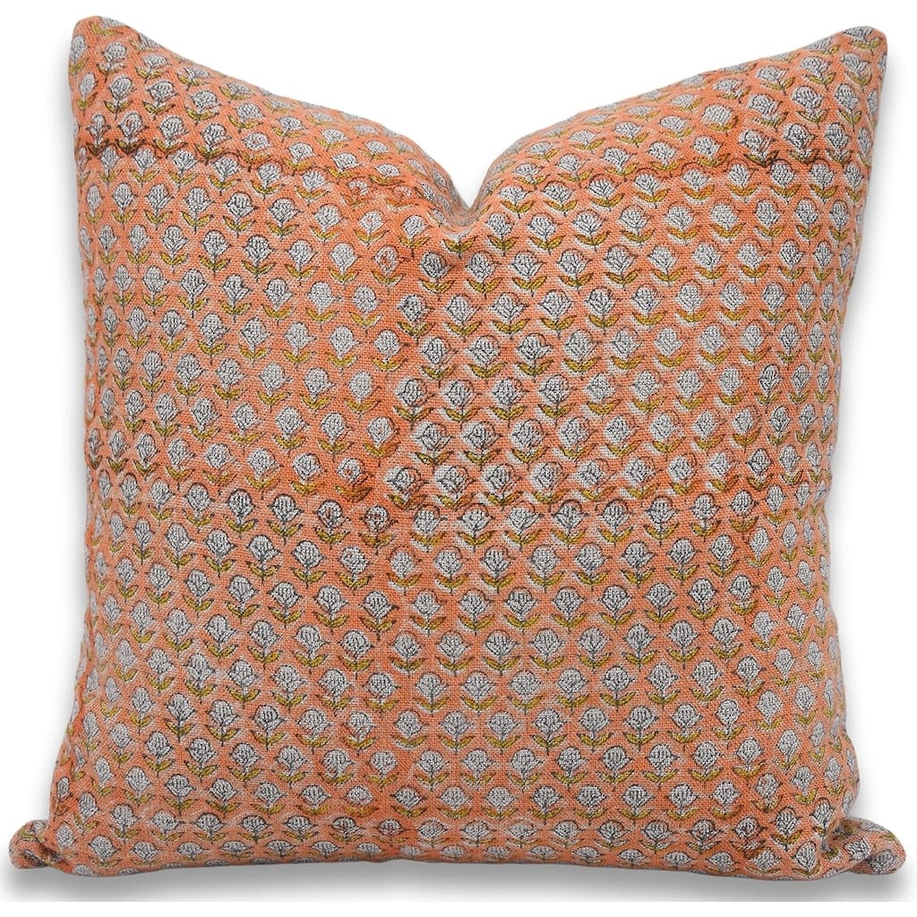 Decorative Block print Couch pillow Cover - Tarangini