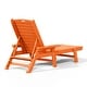 preview thumbnail 5 of 11, Laguna Hdpe All Weather Outdoor Patio Pool Reclining Chaise Lounge (Set Of 2)