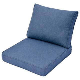 OVIOS Solid Outdoor Deep Seat Cushion Set - N/A - Bed Bath & Beyond ...