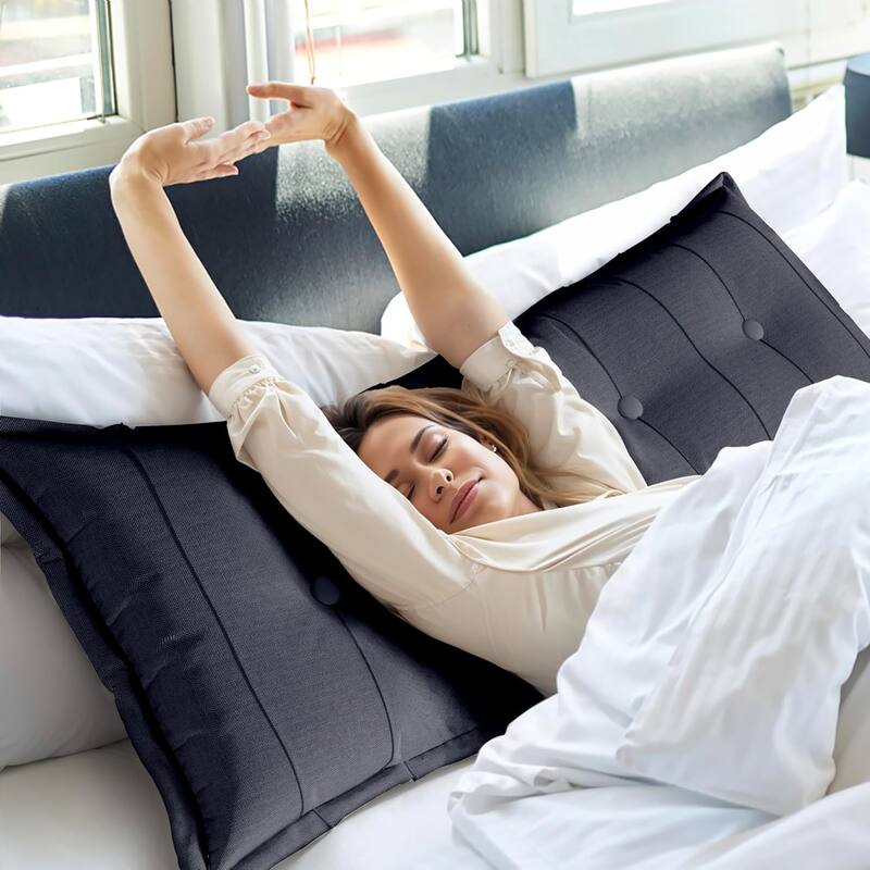 WOWMAX Headboard Pillow Bed Rest Body Pillow Back Support Reading
