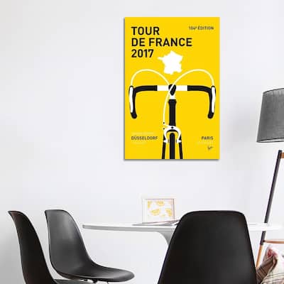 iCanvas "Tour de France 2017 Minimal Poster" by Chungkong Canvas Print