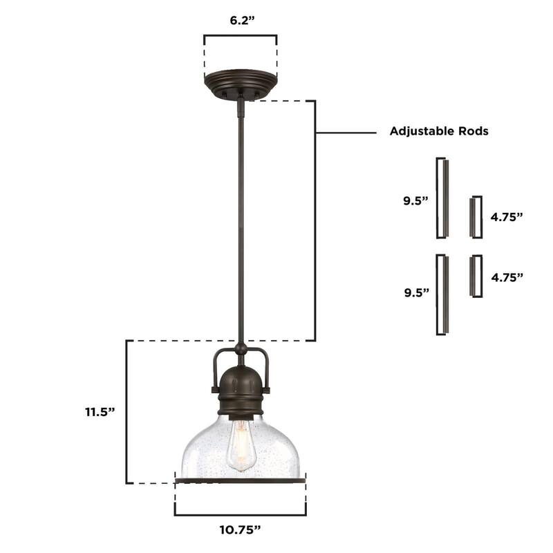 Westinghouse Lighting Boswell One-Light LED Indoor Mini Pendant