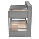 preview thumbnail 11 of 22, Twin Size Bunk Bed with Built-in Shelves and Storage Drawer, Space-Saving Design, Sturdy Frame, Easy Assembly, Grey