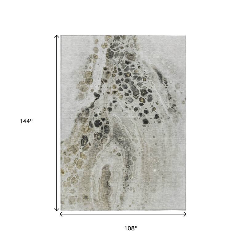 HomeRoots Abstract Transitional Rectangle Outdoor Rug