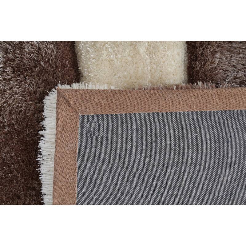 MDA Rugs Mateos Shag Contemporary Stripe Designed Area Rug - Overstock ...