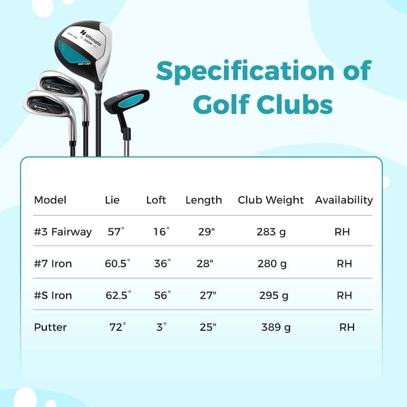 Ultimate Kids Golf Practice Set Junior Complete Golf Club Set for Kids - See Details