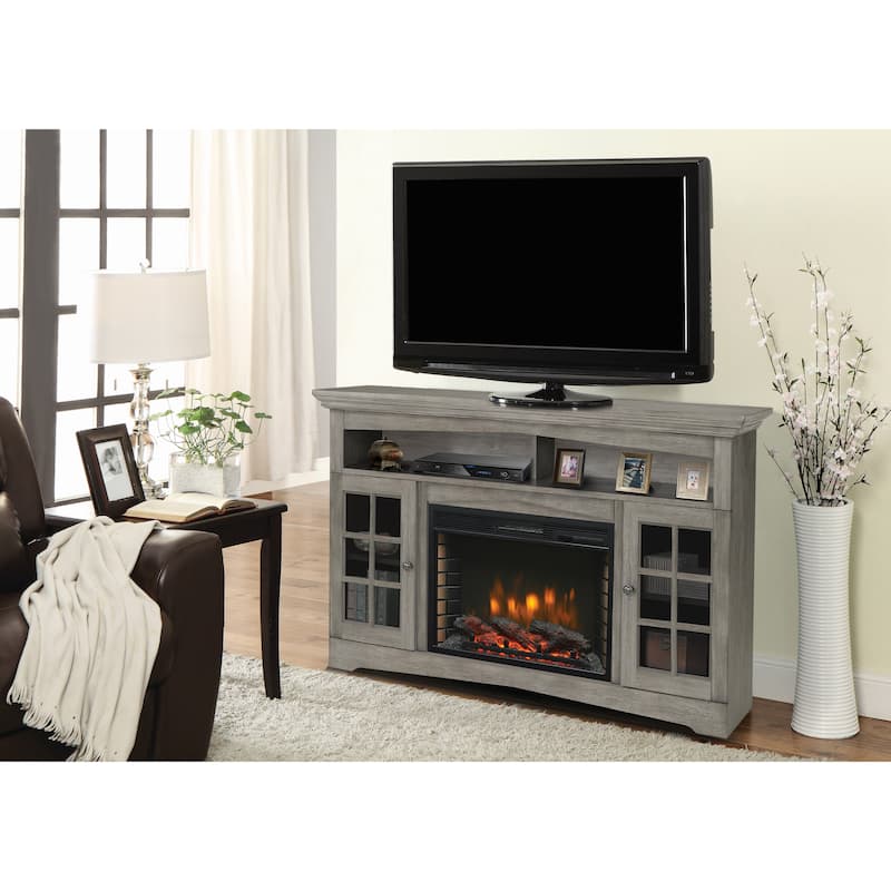 Muskoka Huntley 59-in TV Stand Electric Fireplace in Grey - 59"