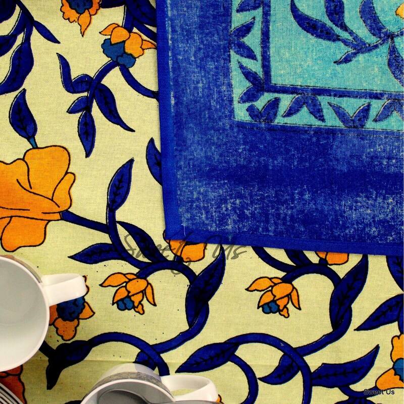 Cotton Sensationally Floral Tablecloth Rectangle Collection