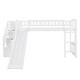 preview thumbnail 21 of 28, Multifunctional and Fun Design Loft Bed with Slide, Stairway and Guardrails,Twin Size