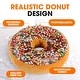 preview thumbnail 16 of 23, Cheer Collection Reversible Plush Donut Throw Pillow