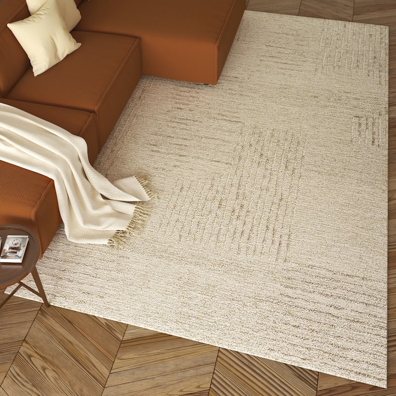 Sevita Contemporary Geometric Hand-Tufted Area Rug
