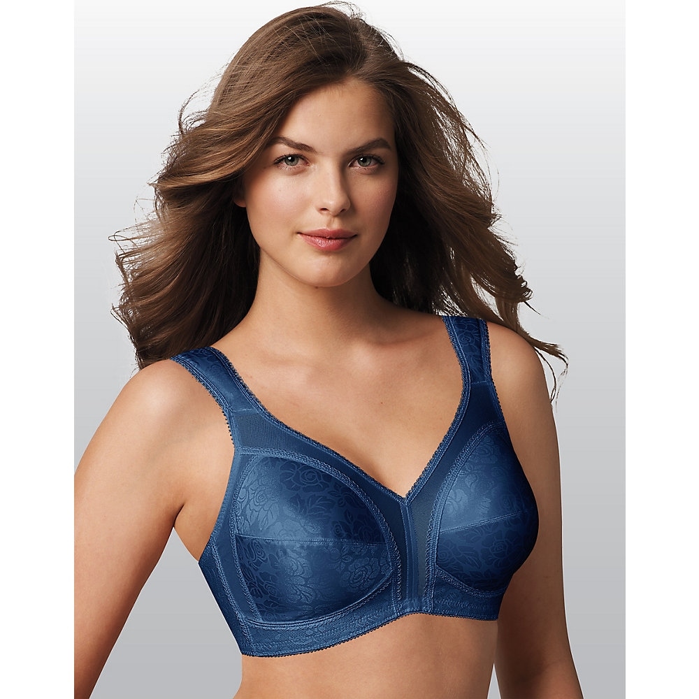 Playtex 18 Hour Original Comfort Strap Wirefree Bra Size 46dd Color Sailor Blue
