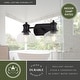 preview thumbnail 5 of 10, VAXCEL Beloit Matte Black Farmhouse Bathroom Vanity Lighting Wall Fixture, Clear Seeded Glass Shade, Dimmable