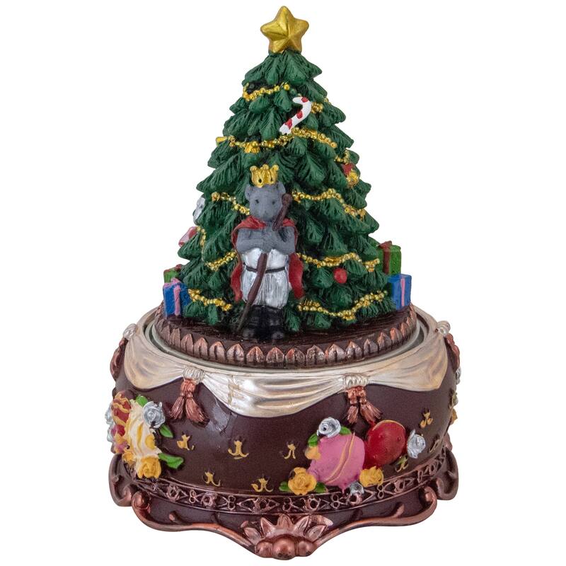 6.25" Musical Nutcracker and Ballerina Christmas Decoration
