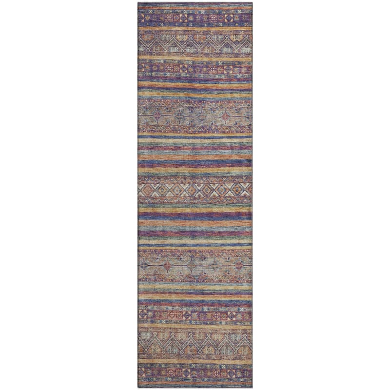 Premium Washable Super Soft Boho Stripes Mayfield Rug
