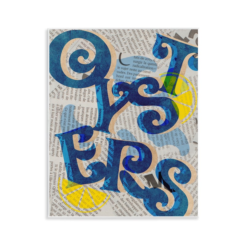 Stupell Classic Retro Oysters Wall Plaque Art Design By Lil' Rue - 11 x 14