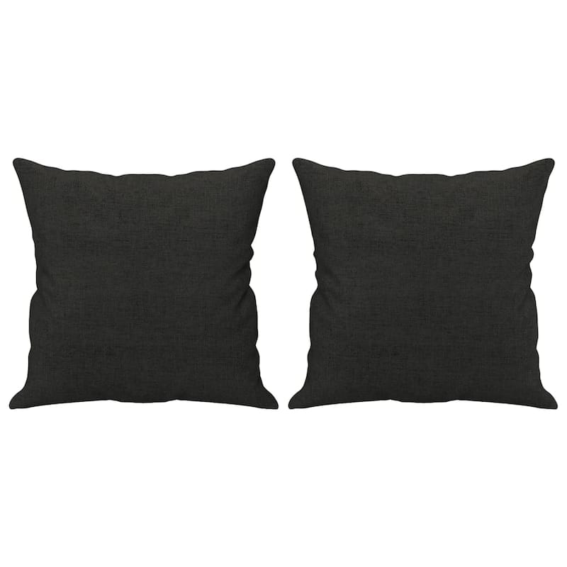 vidaXL 2-seater Sofa Black Fabric (100% polyester) 2-seater - 54.3 x 54.3 x 31.5 inches