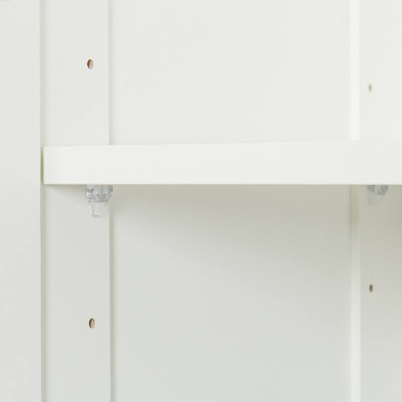 High wardrobe and kitchen cabinet with 2 doors and 3 partitions