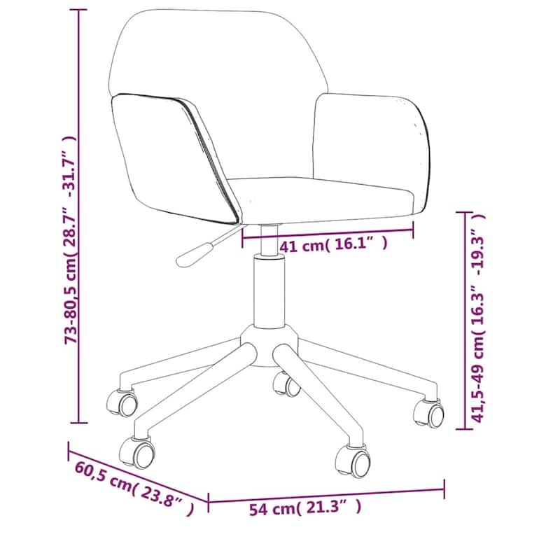 vidaXL Swivel Dining Chairs 2 pcs multi color Fabric