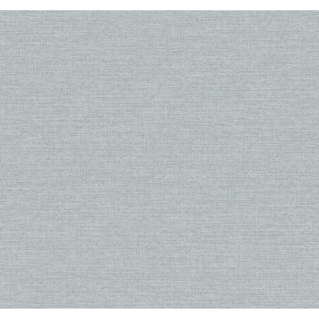 York Wallcoverings Terrene Light Blue Faux Linen Wallpaper - 324 x 27