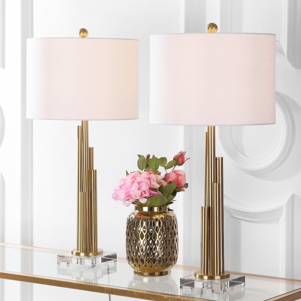 SAFAVIEH Lighting Glyn 32-inch LED Table Lamp (Set of 2) - 16"x16"x32" - 16Wx16Dx32H
