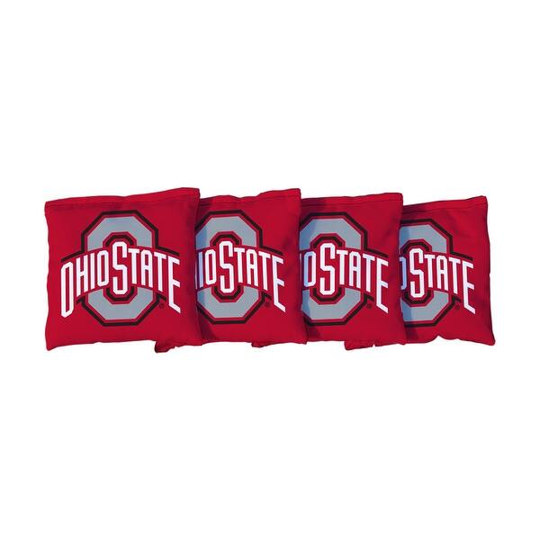 slide 2 of 3, Ohio State OSU Buckeyes Red Cornhole Bags All-Weather Resin Filled