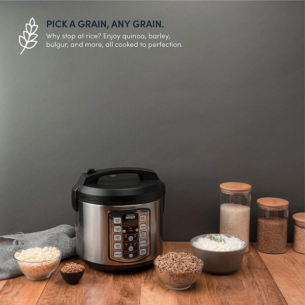 Aroma Professional 20 Cup Cooked Digital Rice Cooker Slow Cooker Food Steamer On Sale Bed Bath Beyond 34864904