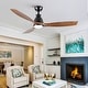 preview thumbnail 56 of 58, YUHAO 56 inch 6 Speed Quiet DC Motor Indoor Matte White Ceiling Fans with Lights and Remote Control