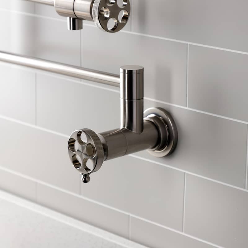 Wendell Two-Handle 1-Hole Wall Mount Pot Filler Faucet
