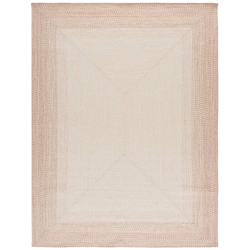 SAFAVIEH Handmade Braided Eiry Washable Indoor/Outdoor Rug - Weather Resistant & Easy Cleaning - 8' x 10' - Ivory/Beige